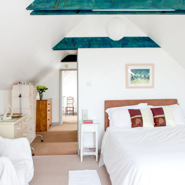 coach house bb wells somerset upstairs master bedroom double bed